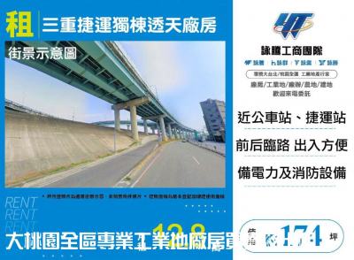 三重捷運獨棟透天廠房,新北市三重區廠房出租