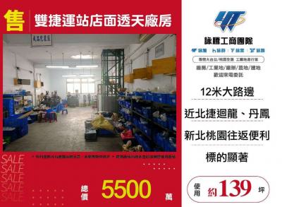 雙捷運站店面透天廠房 | 新北市新莊區廠房